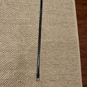 JPress Analine Kipskin Shoulder Black Belt in Size 38